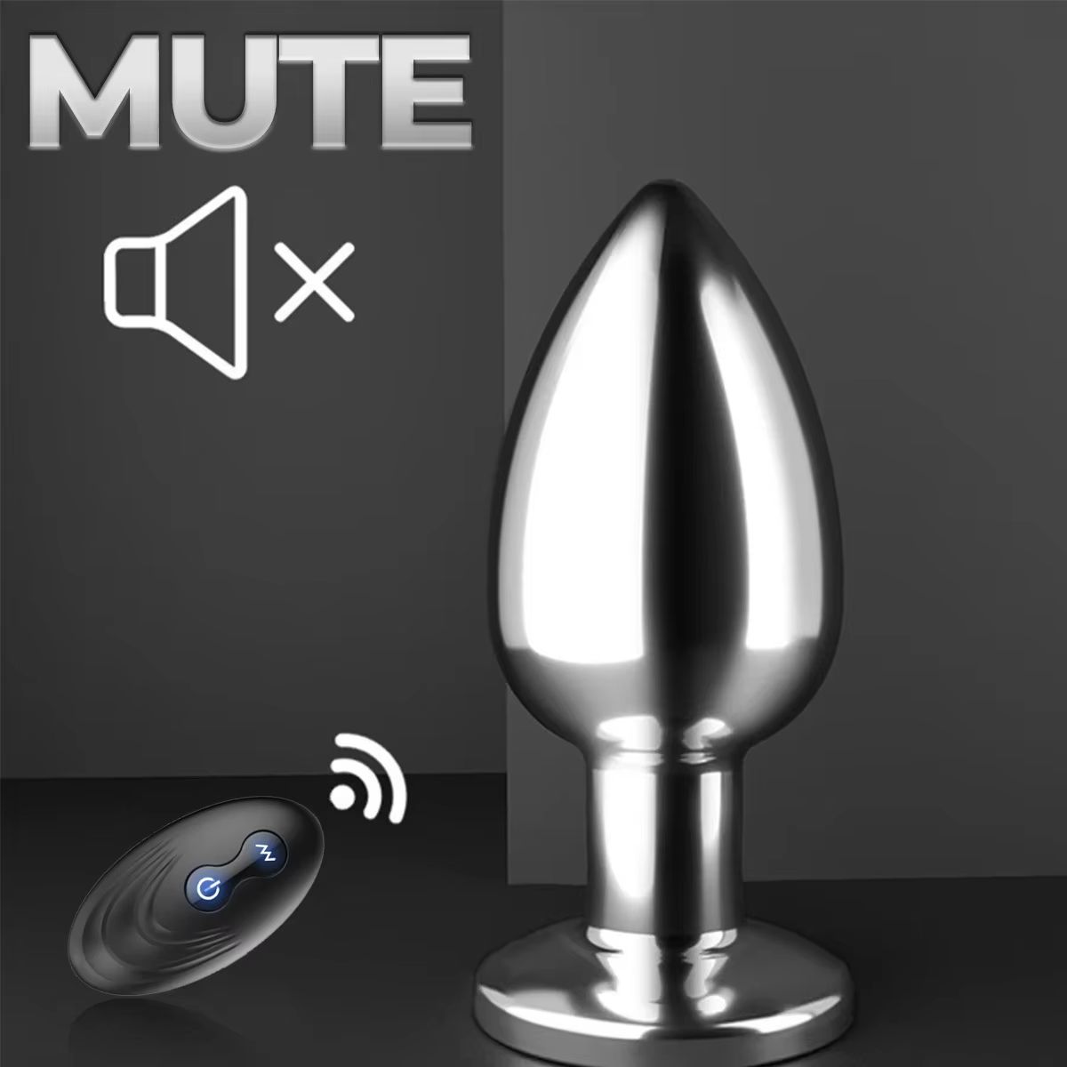 Stainless Steel Remote Controlled Anal Plug