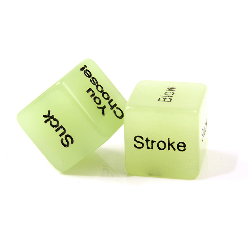 Glow in the Dark 4 Piece Sex Dice, position and commands