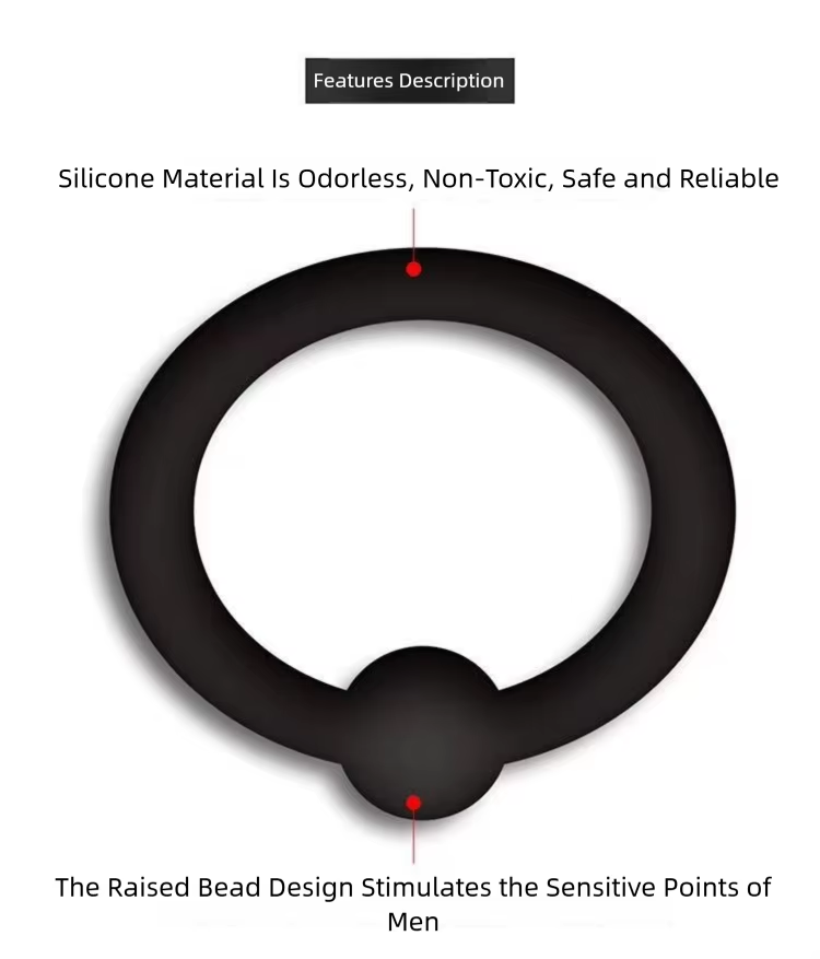 4 Piece Silicone Cock Penis Ring Set