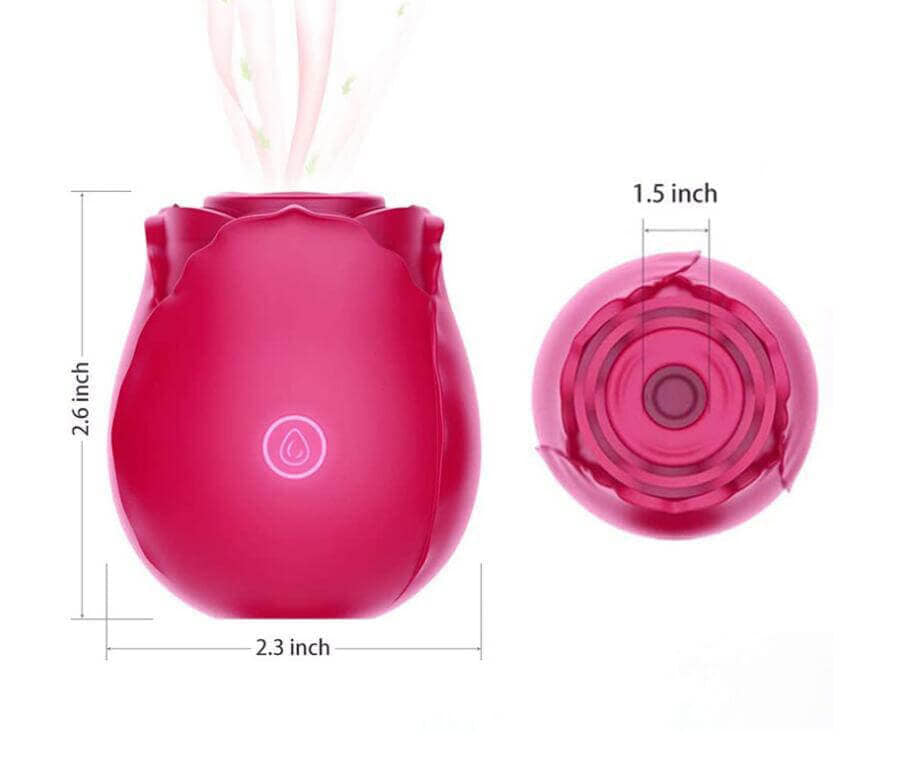 Sucking Rose Vibrator Toy for Women