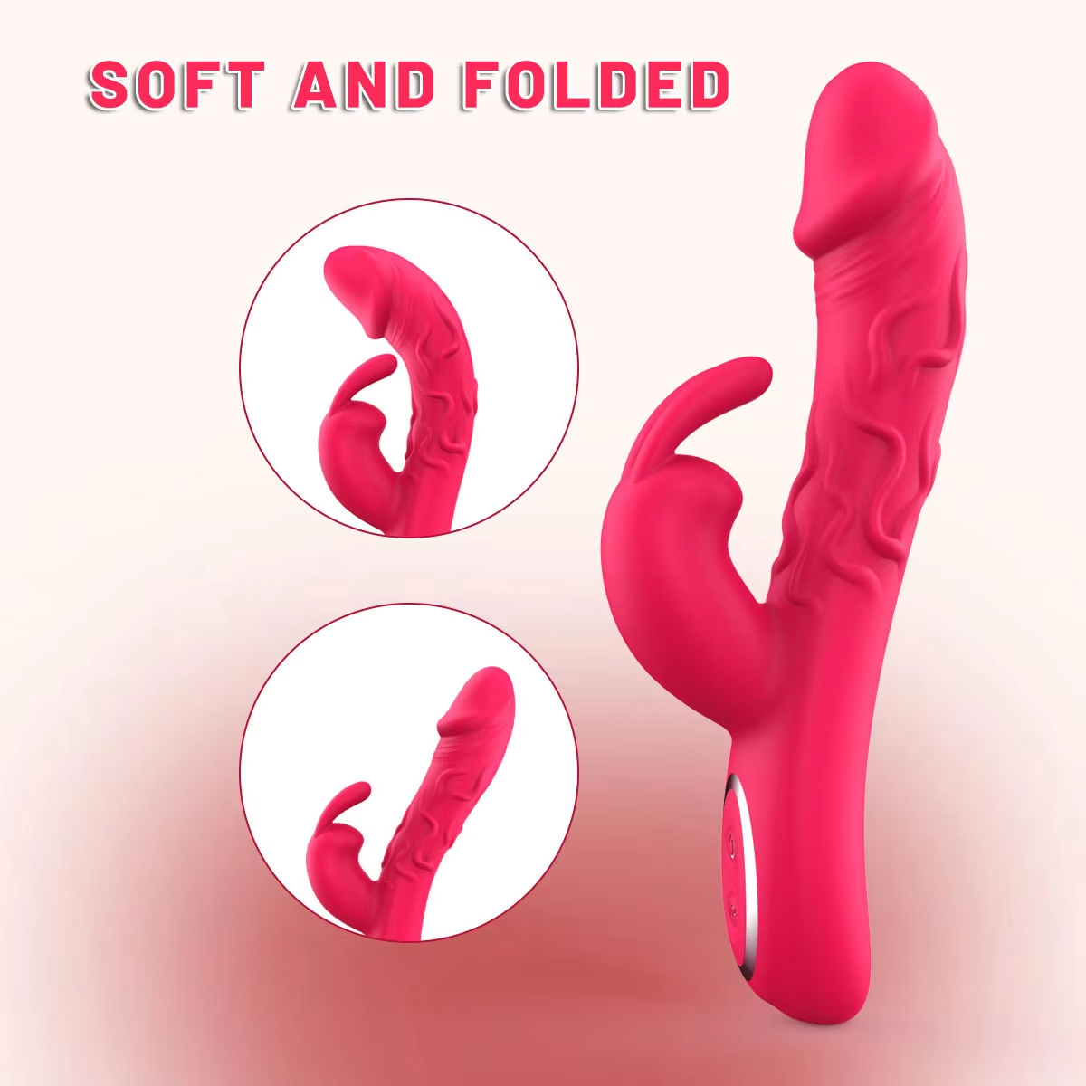 Realistic Rabbit Vibrator, Bunny Ear, Penis