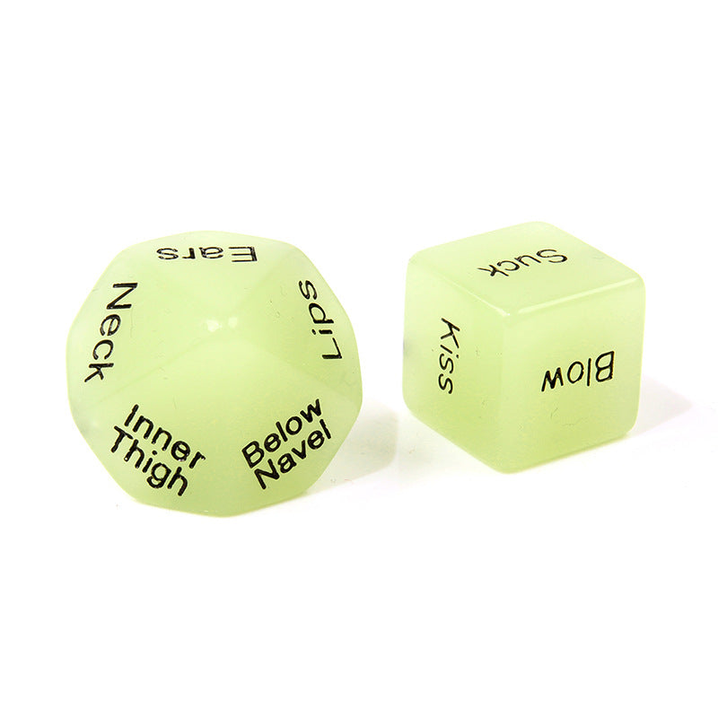 Glow in the Dark 4 Piece Sex Dice, position and commands