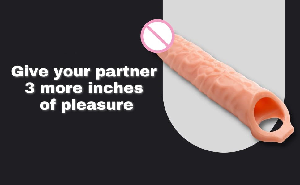 11 Inch Jumbo Penis Sleeve Extender, Add 3 Inches for Added Performance