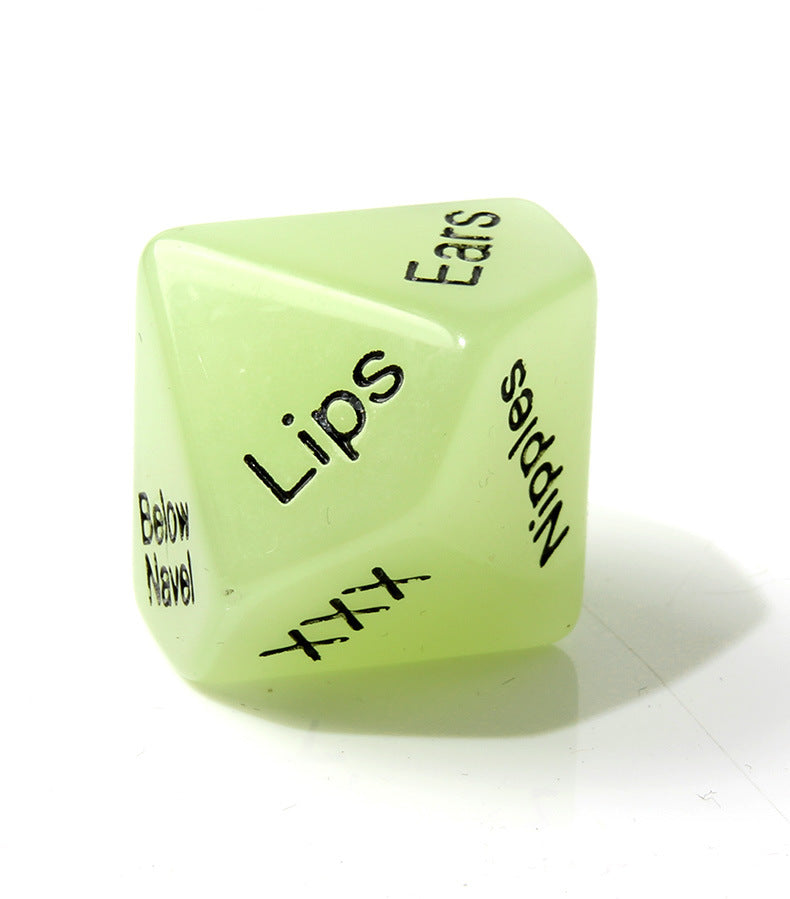 Glow in the Dark 4 Piece Sex Dice, position and commands