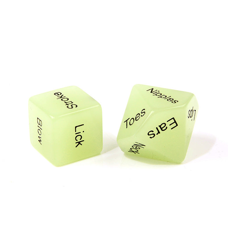 Glow in the Dark 4 Piece Sex Dice, position and commands