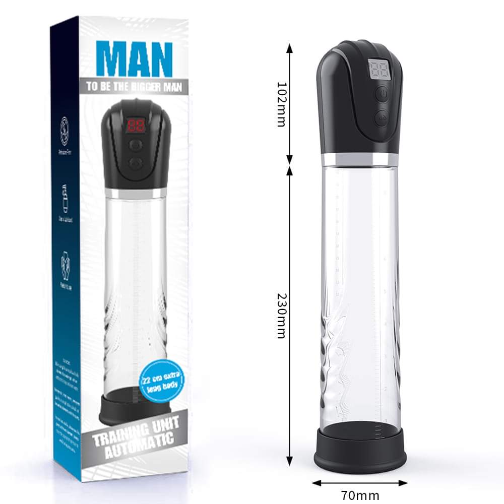 MAN Automatic Training Unit Penis Pump (Extra long, 9 inch Insertable)