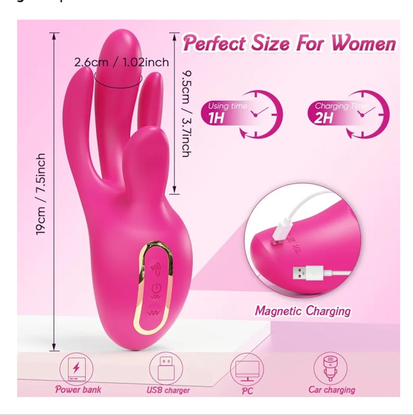 Vibrators Adult Sex Toys for Women - Finger Vibrator with 10 Flapping Patterns & 10 Vibration Modes to Stimulation G Spot and Clitoral, 3 in 1 Silicone Female Adult Toy Couples Sex Toys