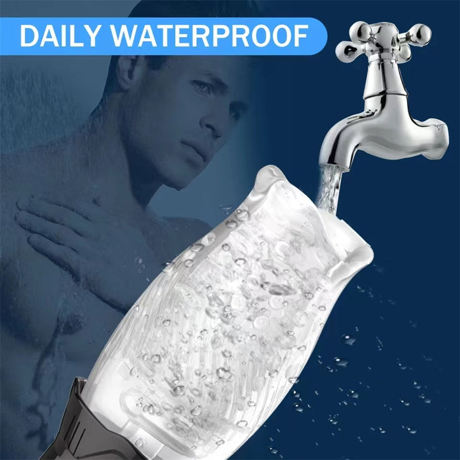 Male Masturbator Adult Sex Toys for Men - Automatic 360 Rotating Vibrating Blowjob Sex Machine Sex Toy Stroker Penis Vibrator, Hands Free Masturbators Pocket Pussy for Men (Gawk Gawk 3000)
