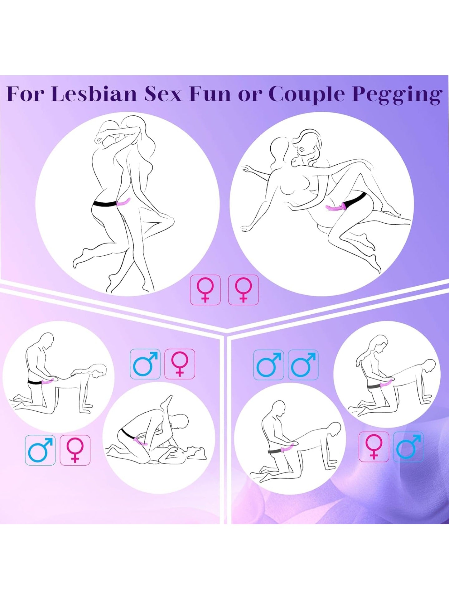 7 Inch Realistic Silicone Dildo Penis G-Spot Stimulator Sex Toys for Women Lesbian Couple Beginner Purple