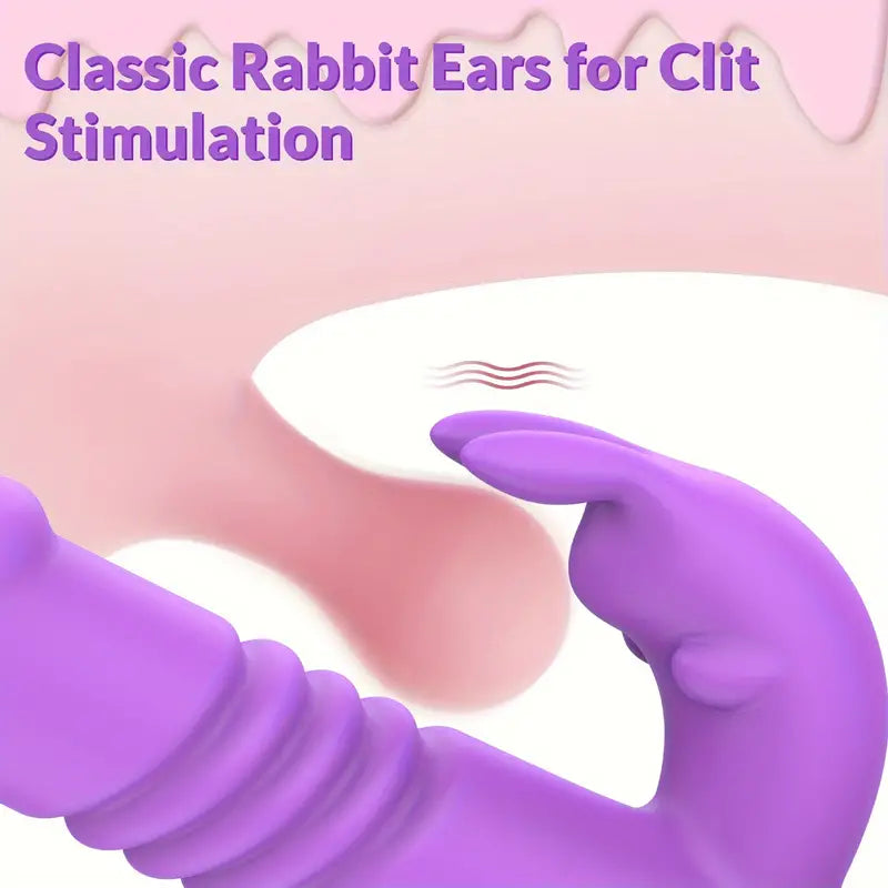 Vibrators Thrusting Vibrator for Women - 9.65" Vibrator Dildo Adult Toys, Vibrators, Sex Toy Beaded Rabbit Vibrators with G Spot & Clitoris Stimulator, Female Sex Toys