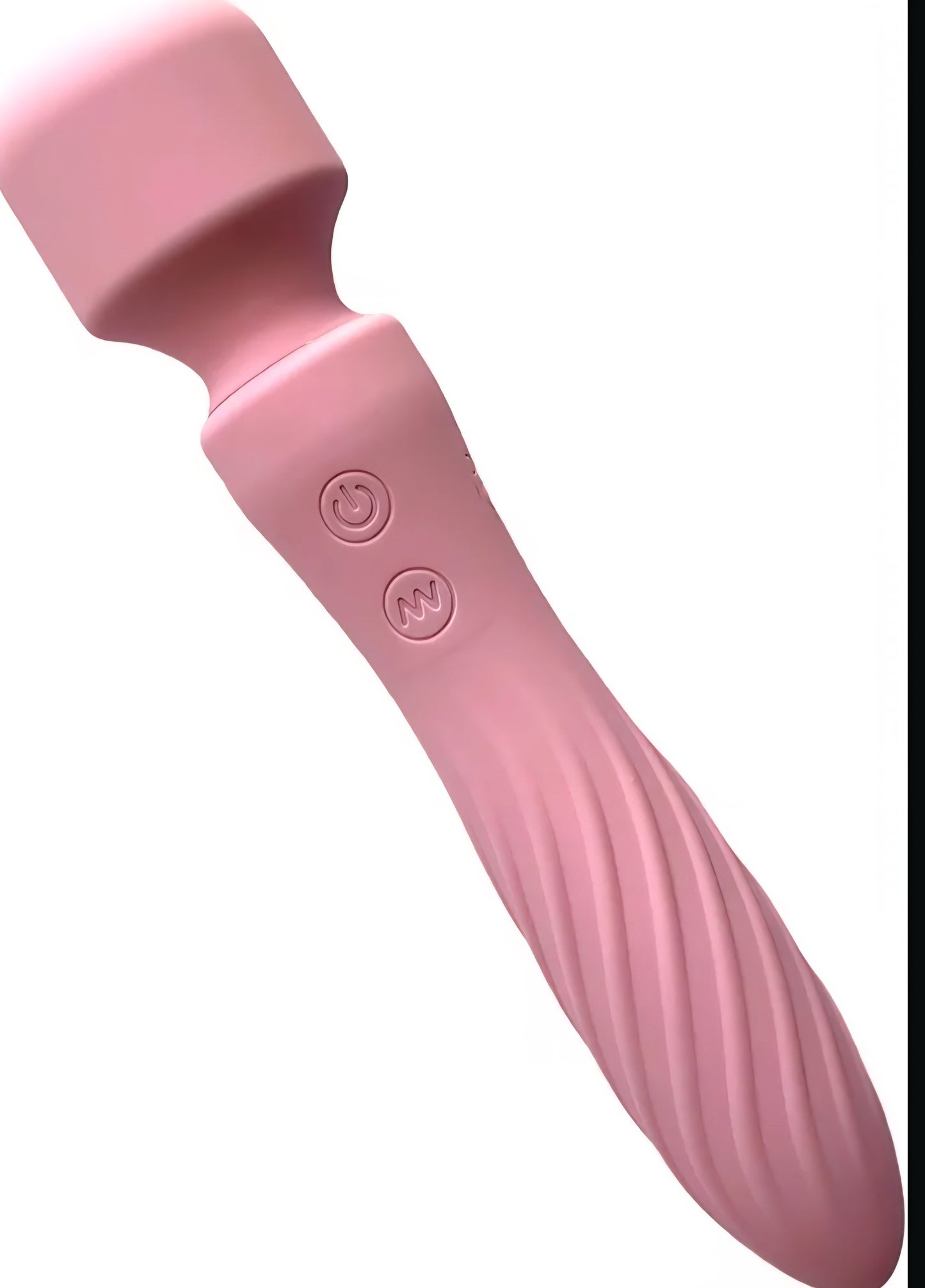Wand Massager with Double End, Personal Massager, Cordless, Electric Vibrating Wand, Waterproof (Pink)