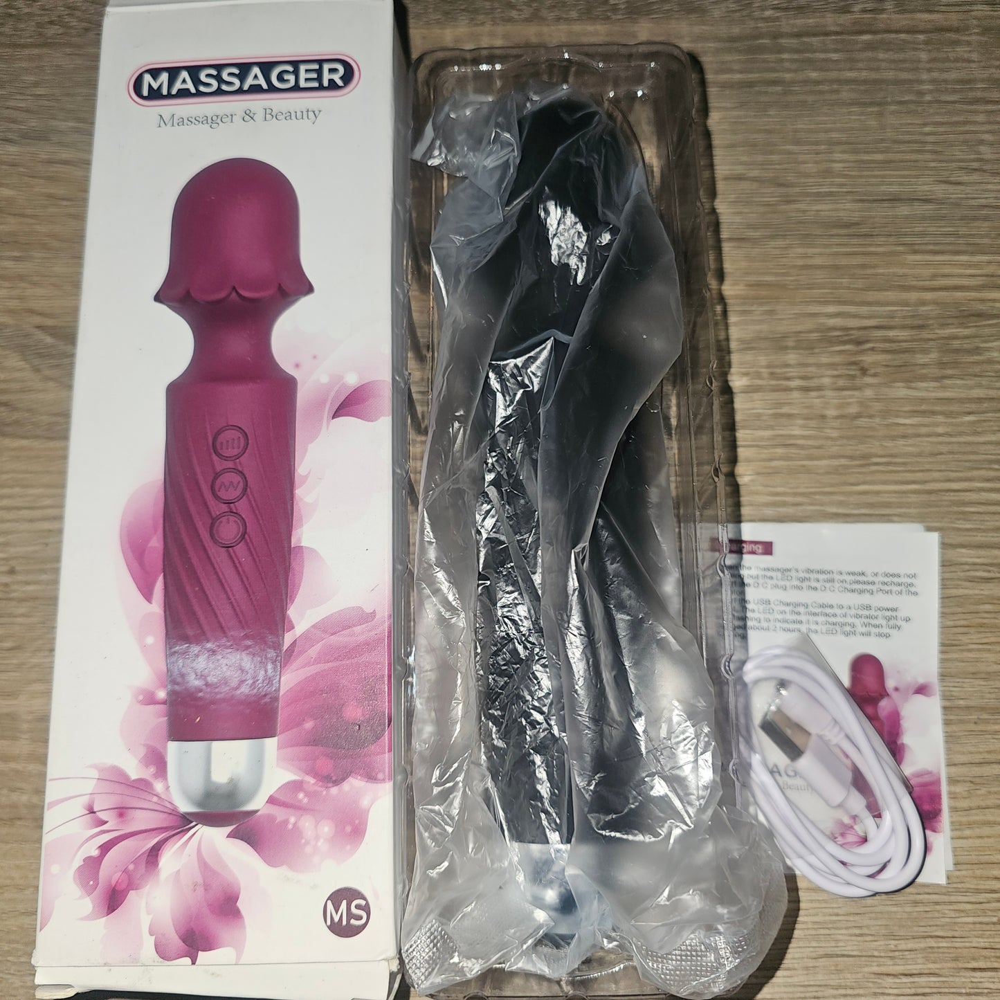 Powerful 20 Vibration Mode Wand (Black)