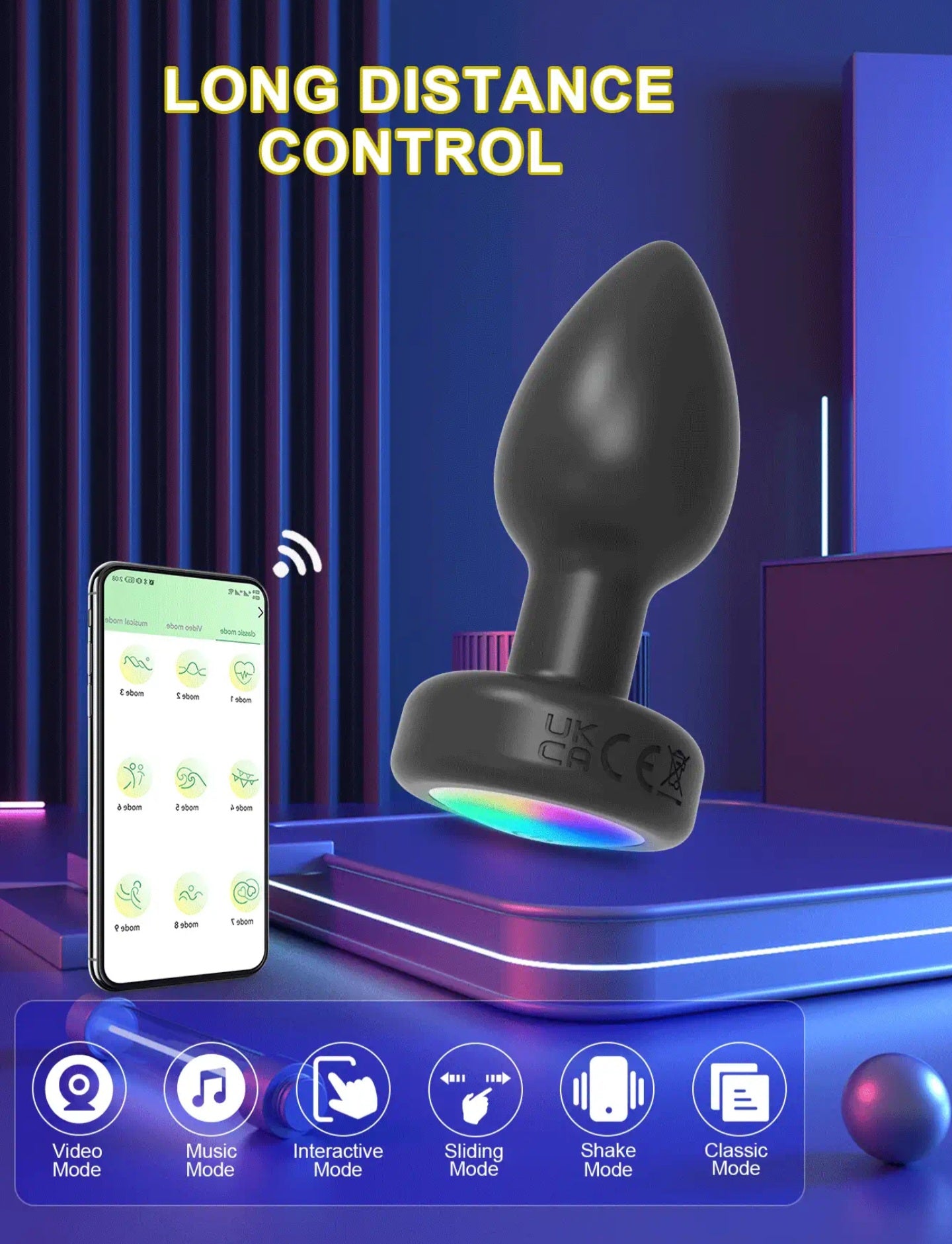 App controlled anal plug (opp bag)