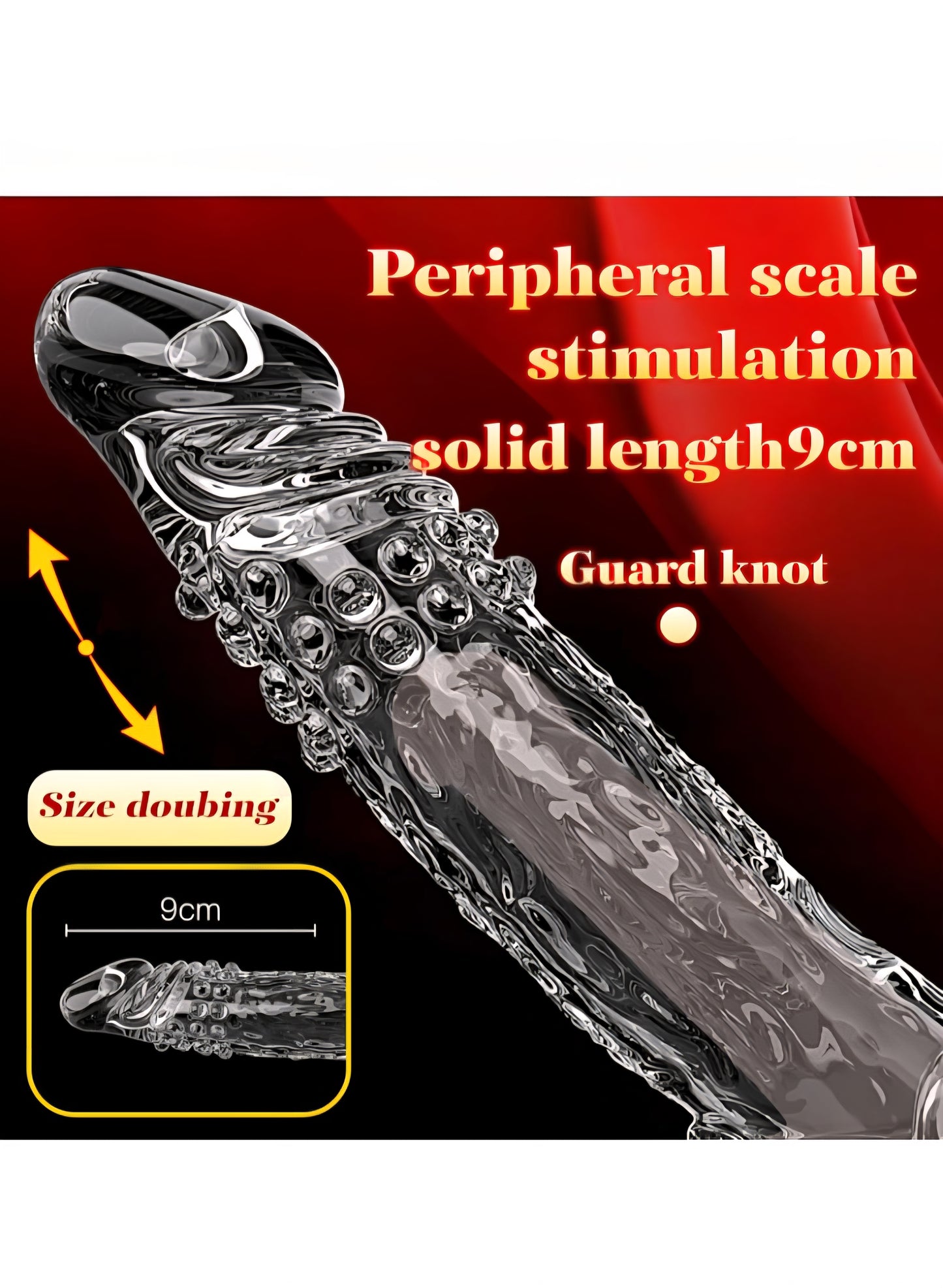Penis Sleeve with Cock Ring Sex Toys for Male, Ultra-Soft Silicone Cock Sleeve, Reusable Penis Cuff Thickened Testicle Ring Male Adult Toys, Penis Extender and Penis Enlarger for MenPenis Sleeve with Cock Ring Sex Toys for Male, Ultra-Soft Silicone Cock S