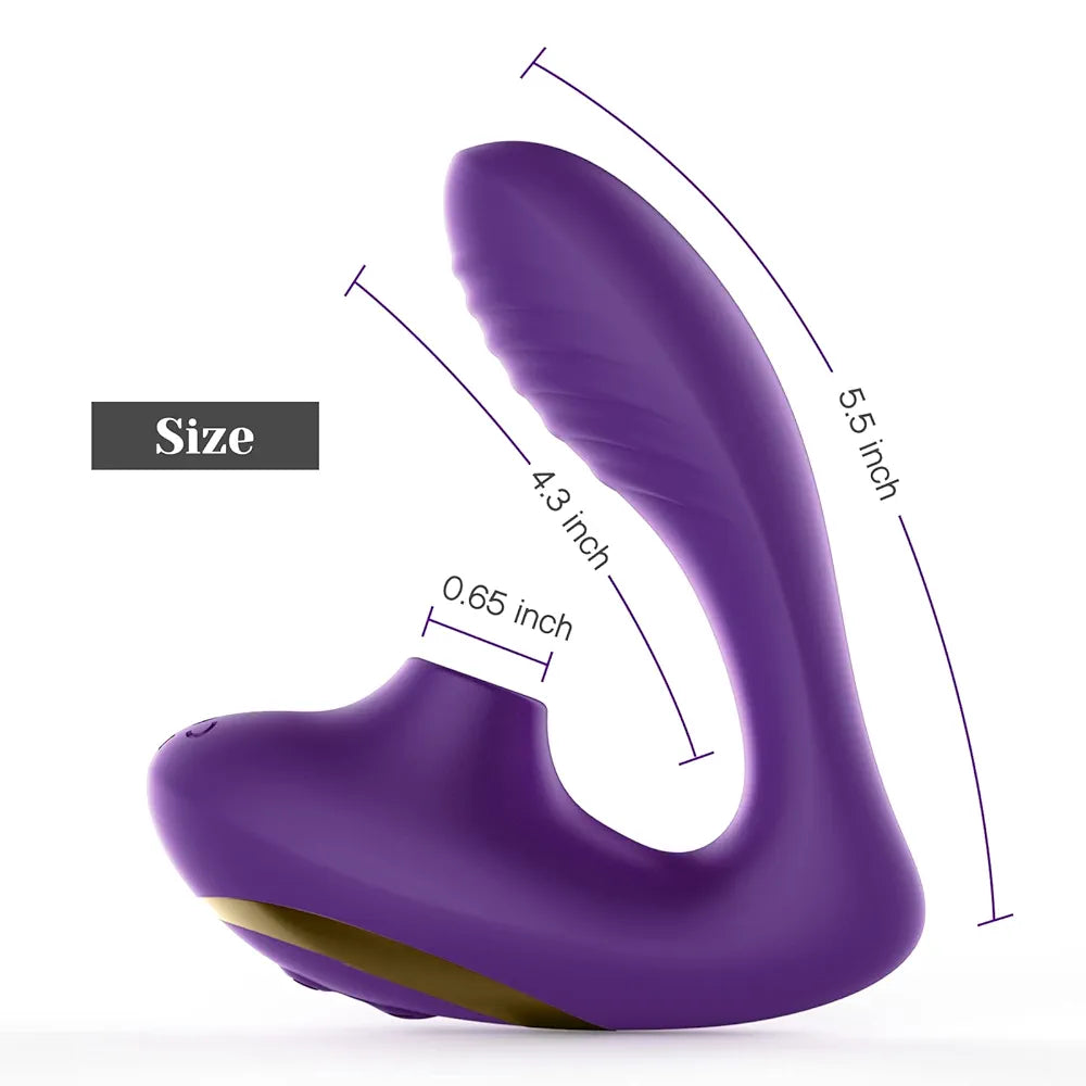 Double Orgasm Wearable Vibrator with Clit Suction and Gpot Stimulation