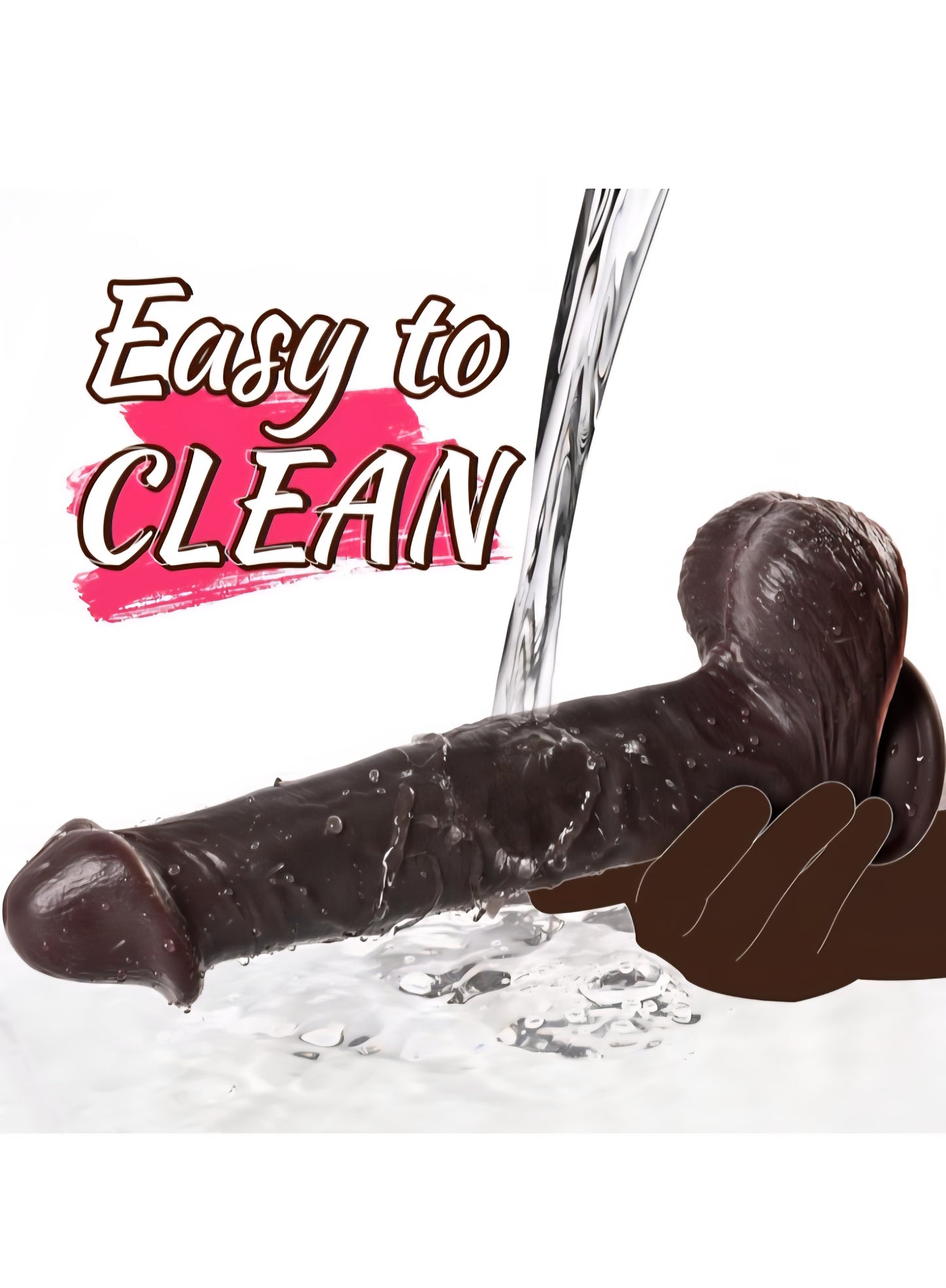 11 Inch Realistic Big Black Dildo with Large Rounded Glans, Skin-Like Huge Thick Curved Dildos for G Spot & Anal Play with Strong Suction Cup, Lifelike Silicone Dildo Adult Sex Toys for Men Women