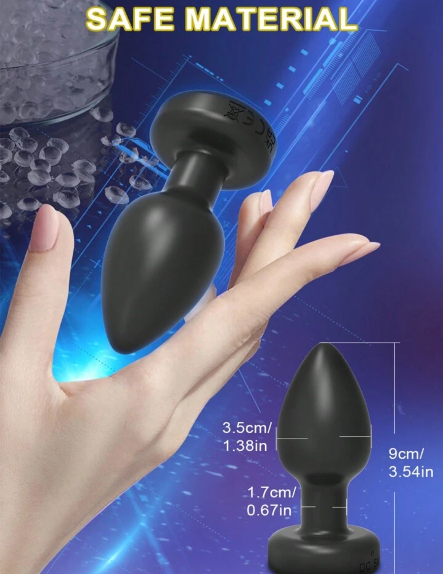 App controlled anal plug (opp bag)
