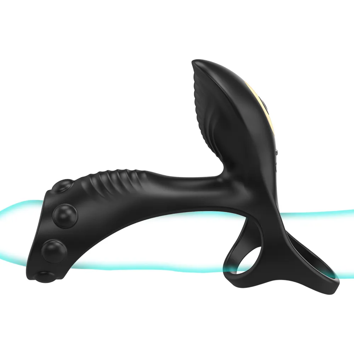 Frank App Controlled 3 Penis/Cock Ring Vibrating Cock Penis Ring with 9 Modes for Male and Female Stimulation