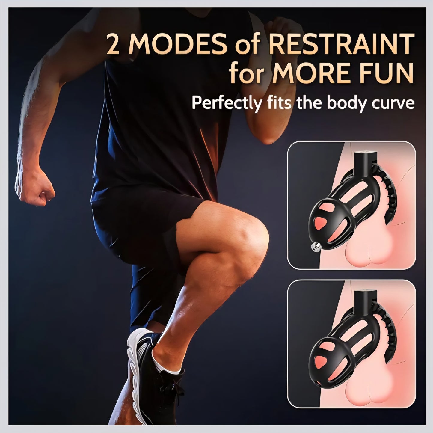 Male Chastity Cage Sex Toys – Lightweight Chastity Device with 8-Size Adjustable Cock Ring &Soft Urethral Catheter, Cock Cage Bondage Gear for Penis Exercise Control, Adult Toys for Men Beginners