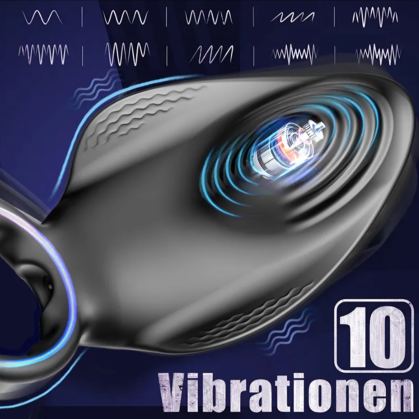 Dual-Action App-Controlled Vibrating Performance Ring