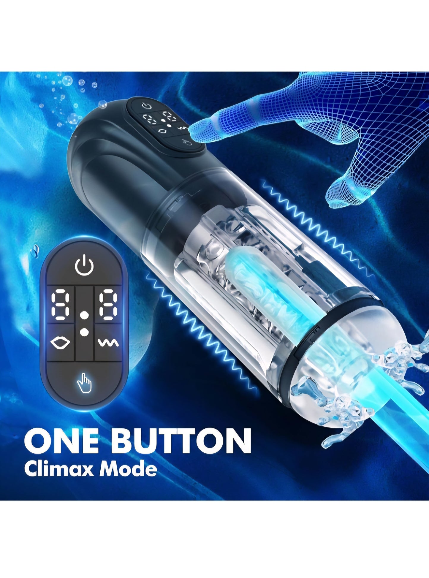 Automatic Sucking Masturbator Sex Toys - Upgraded Male Masturbators Cup with 10 Vibrating & Suction Modes, Hands Free Blowjob Adult Sex Toy Stroker Pocket Pussy with 3D Textured for Men Penis Pumps