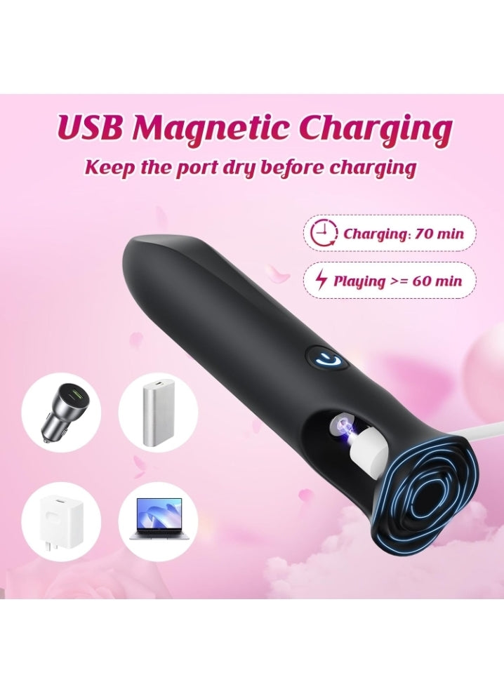 Mini Bullet Vibrator - App Long Distance Vibrator Sex Toys, G Spot Lipstick Vibrator with 9 Vibration Modes, Discreet Female Vibrators for Travel, Adult Sex Toys & Games for Couples Play