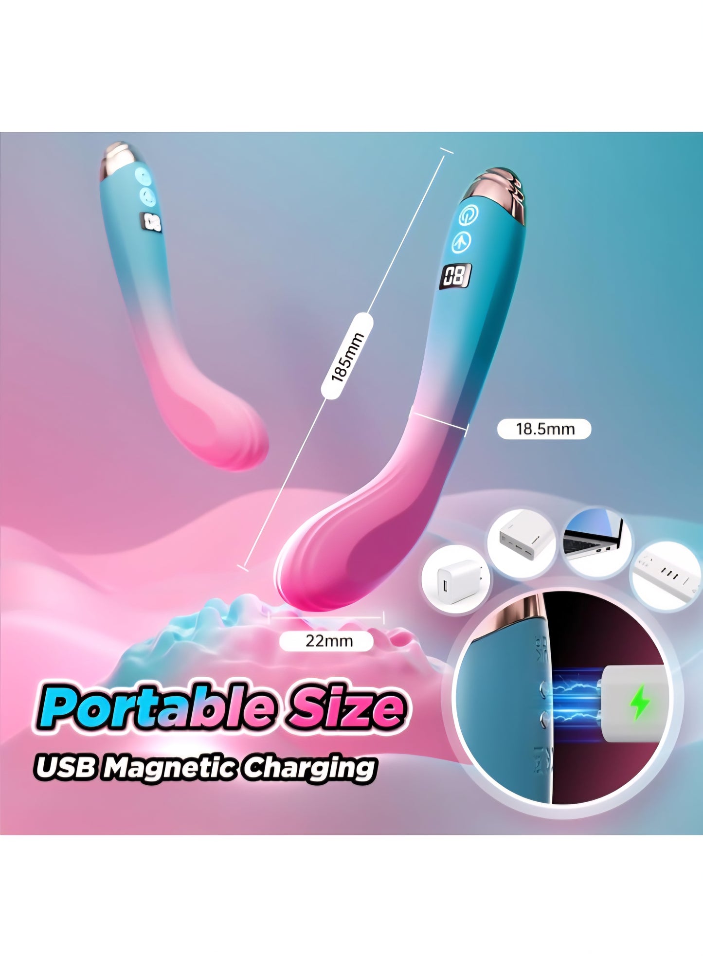 Sex Toys for Women G Spot Vibrator - Adult Toys Women Sex Toy Finger Vibrator with 9 Wiggling & 9 Vibrating, App Control Vagina Vibrator Oral Sex Clitoral Stimulator, Couples Adult Sex Toys & Games