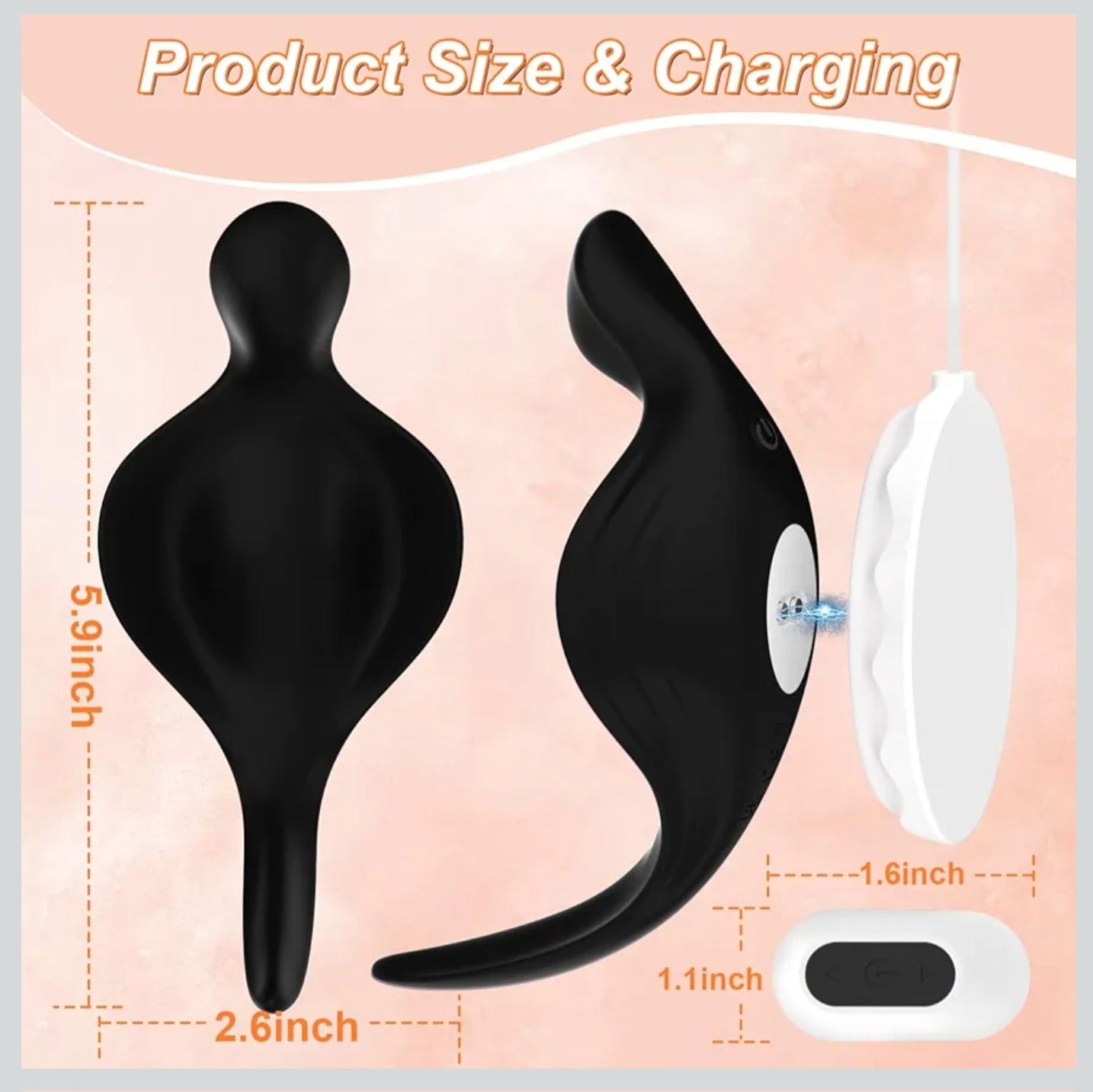 Wearable Clitoris Vibrator for Women, Silent Butterfly Panty Massager Sex Toys with Remote Control