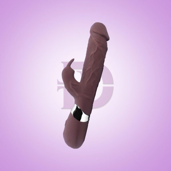 Realistic Rabbit, Clit G-spot Rabbit Dildo Vibrator, USB Rechargeable, Unique Combination of a Lifelike Dildo.