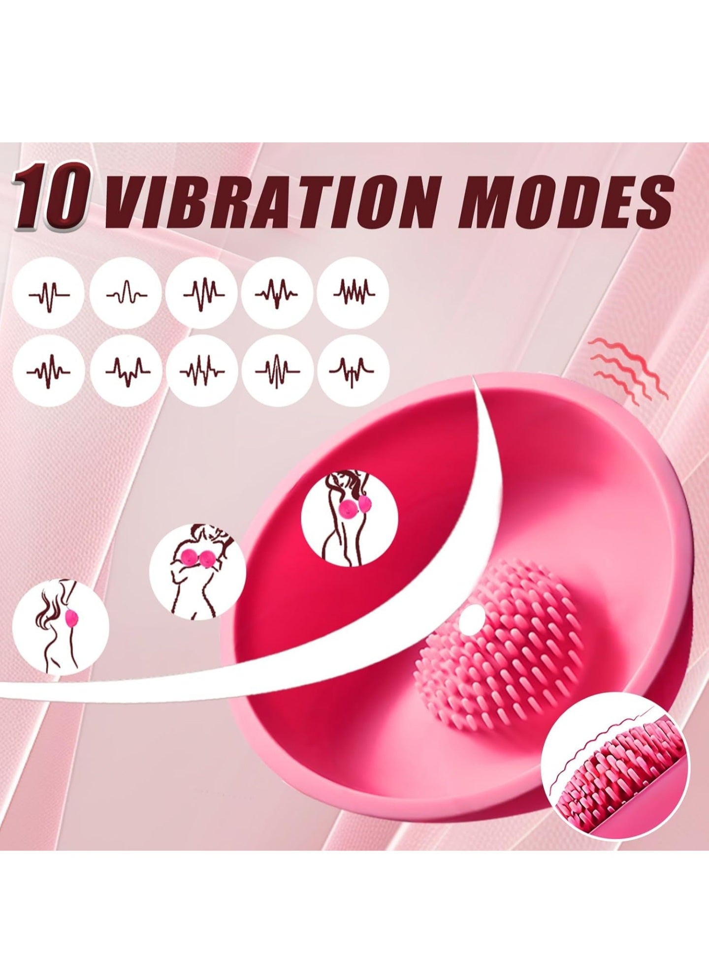 Nipple Toy Vibrator for Women with Remote Control, Wireless Nipple Clamps Sucking with 10 Vibrating Modes, APP Remote Control Nipple Toys for Women Couples, Adult Sex Toys for Women Couples