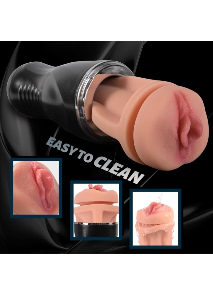 Male Masturbator Cup Sex Toys for Men, Realistic Pocket Pussy with 8 inch Lifelike Textured Vagina, Male Blowjob Stroker Man Masturbation for Penis Training
