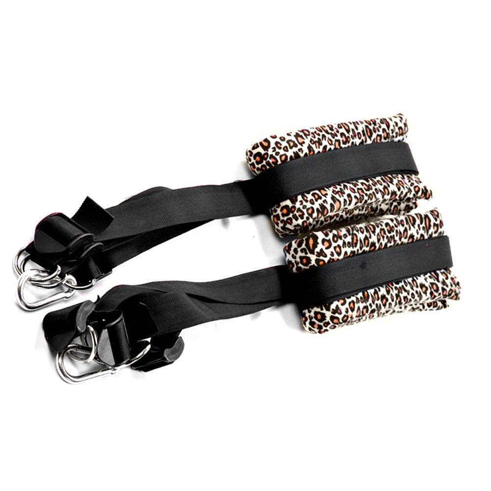 BDSM Ceiling Sex Swing with Seat Cushion, Full Rotation, Bondage Slave Soft Plush Sex Slings with Adjustable Straps, Hanging Handcuffs Leg Restraints Spreader Adult Sex Toys for Couple