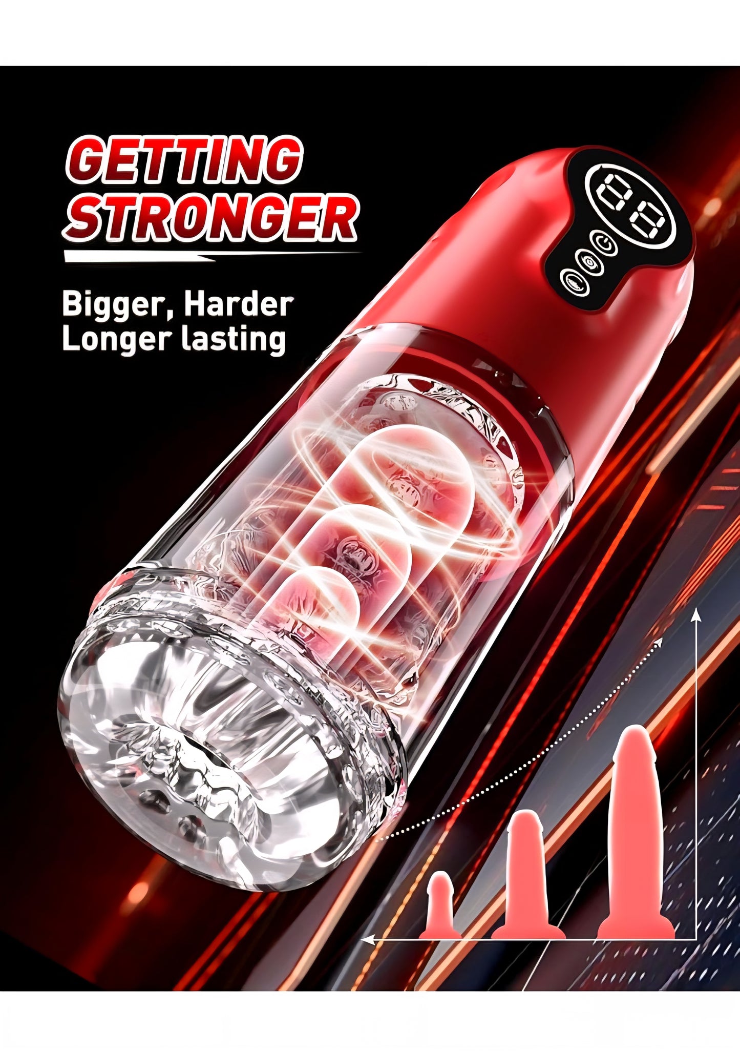 Male Masturbator Adult Penis Pump - Sex Toy Vibrator with 7 Thrusting Rotating & Vibrating Stimulation Modes, Electric Pocket Pussy Stroker & Male Sex Toy for Men Sexual Pleasure