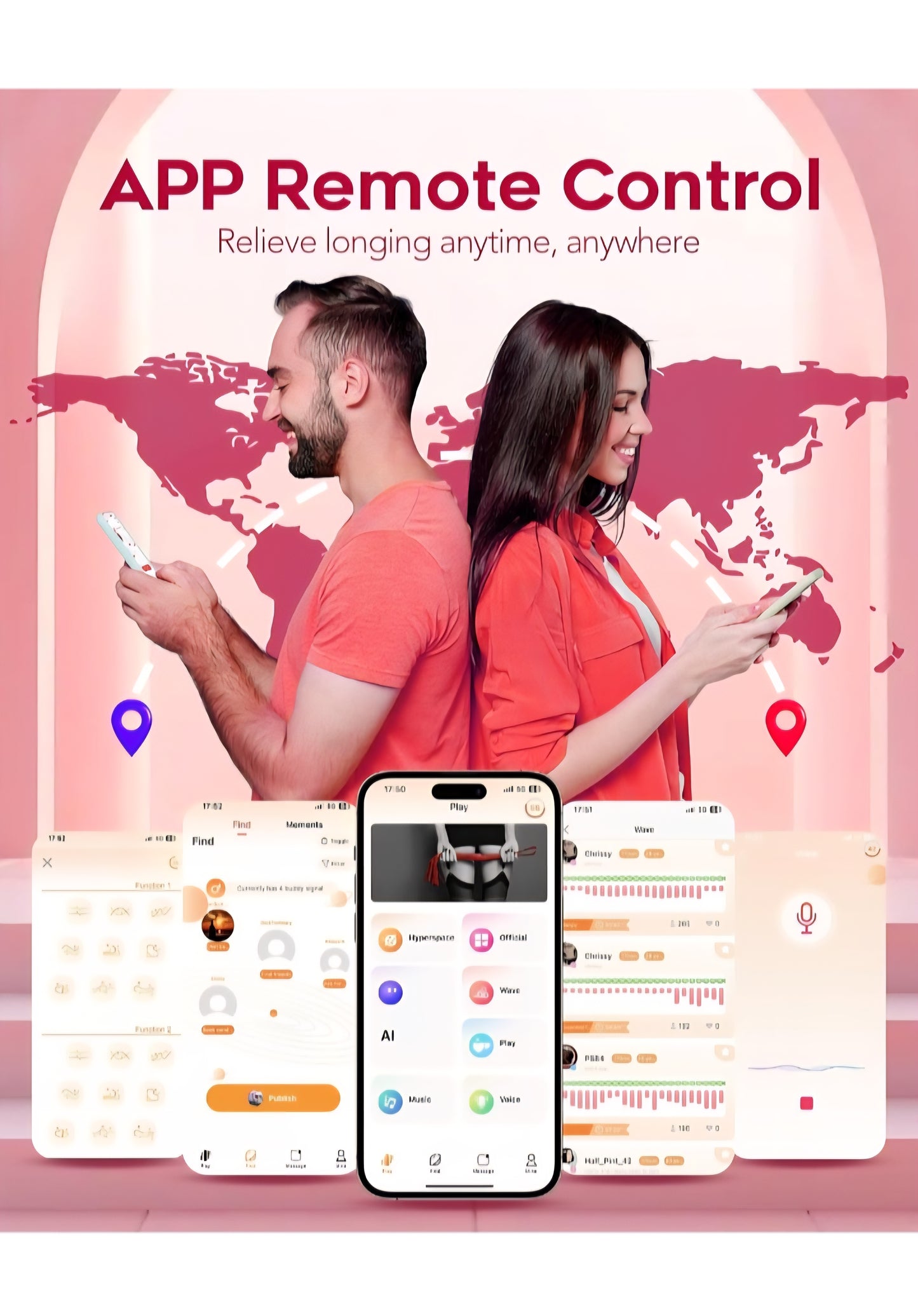 Sex Toys Remote Control Vibrator - UTIMI App Wearable G Spot Dildo Vibrators with 9 Tapping & Vibration Modes, Panty Vibration for Women Clitoral Stimulator, Female Adult Sex Toy for Couples Games