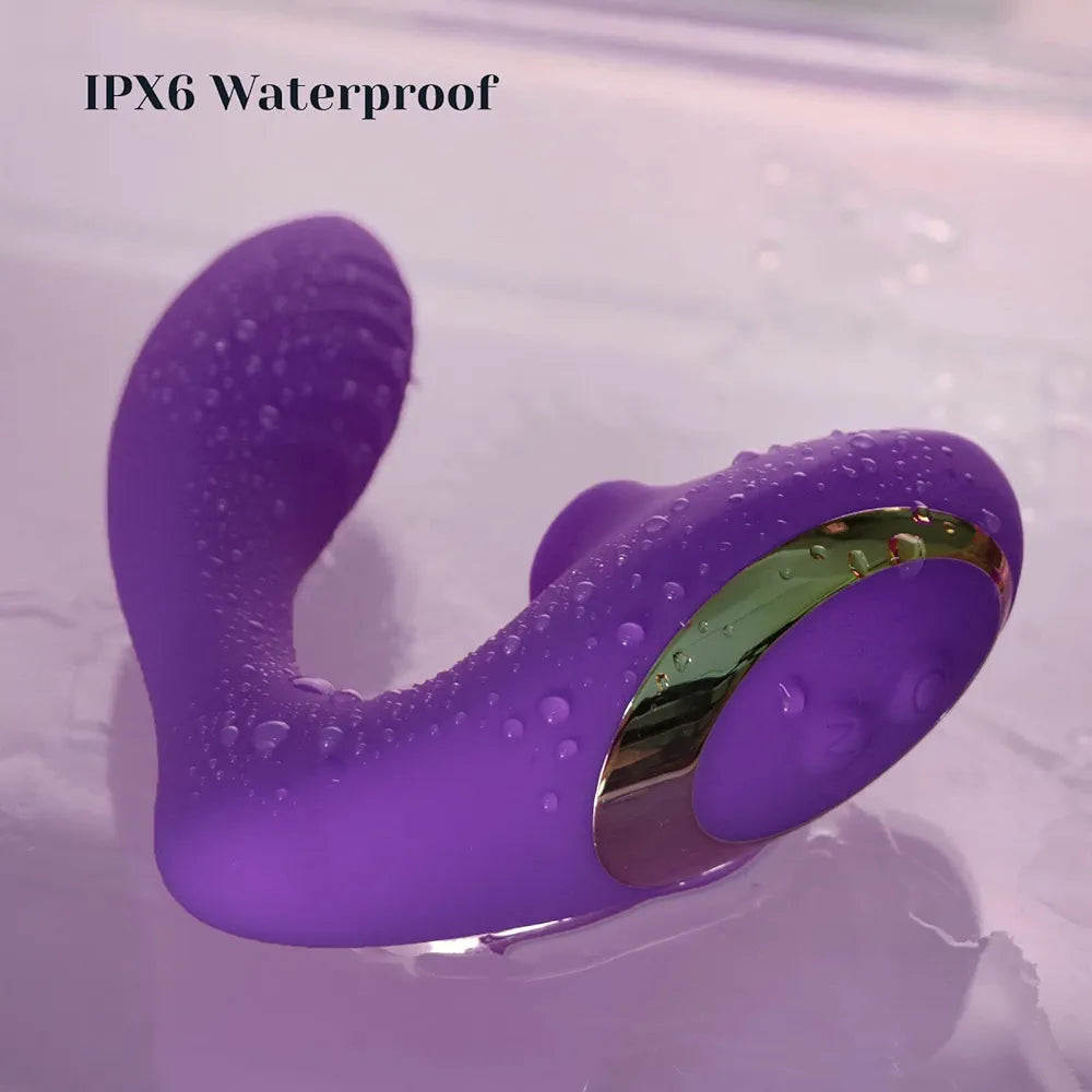 Double Orgasm Wearable Vibrator with Clit Suction and Gpot Stimulation