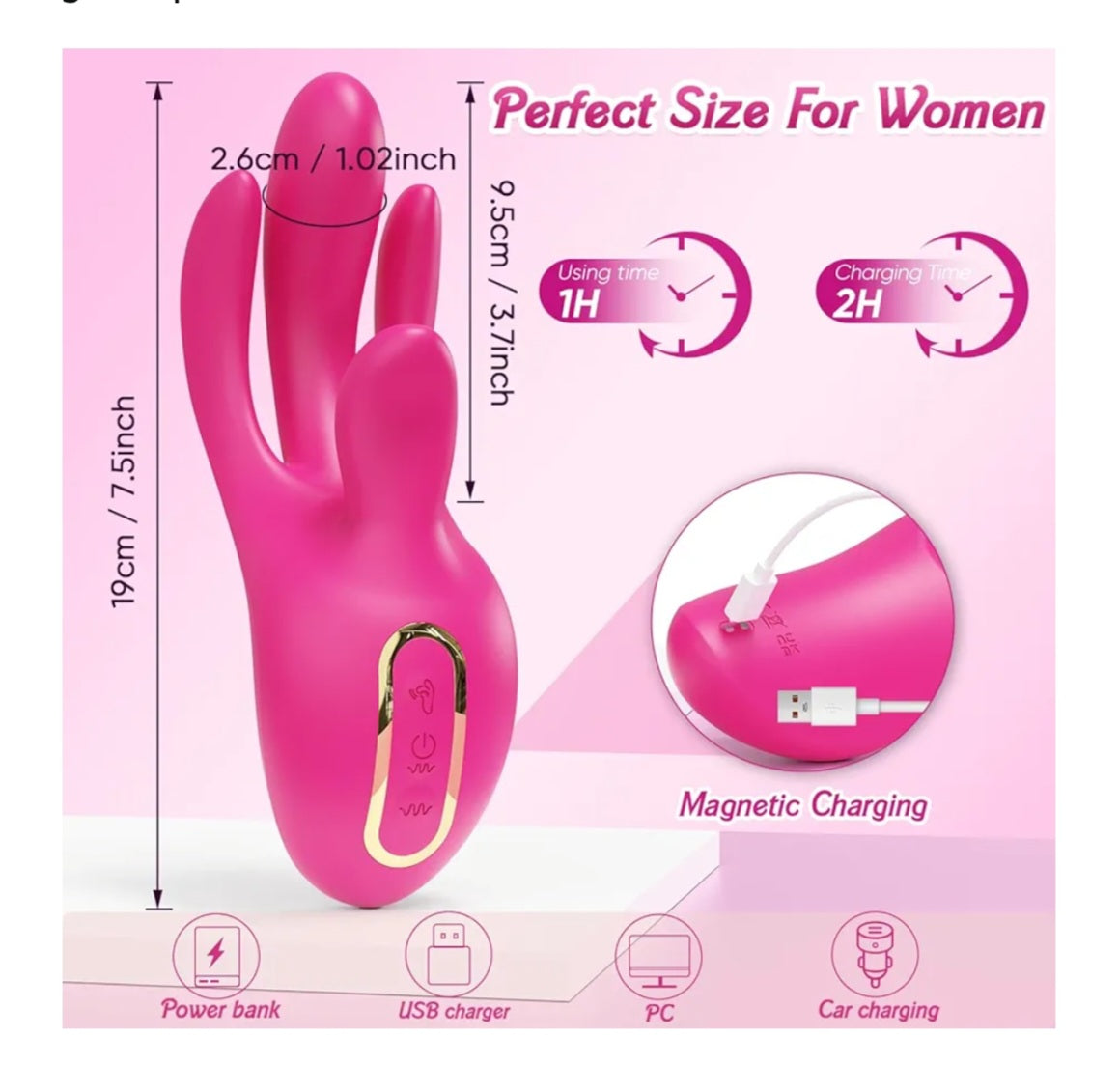 Vibrators Adult Sex Toys for Women - Finger Vibrator with 10 Flapping Patterns & 10 Vibration Modes to Stimulation G Spot and Clitoral, 3 in 1 Silicone Female Adult Toy Couples Sex Toys