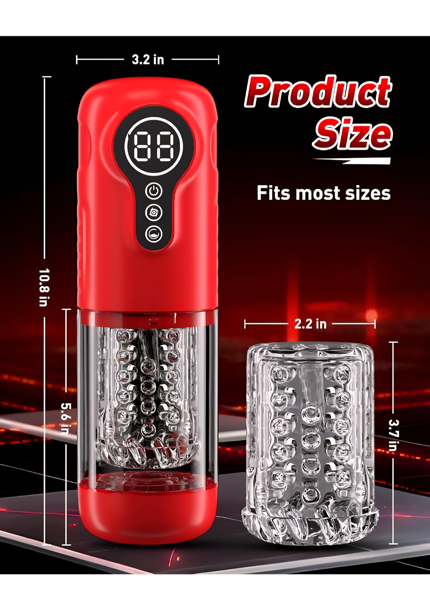 Male Masturbator Adult Penis Pump - Sex Toy Vibrator with 7 Thrusting Rotating & Vibrating Stimulation Modes, Electric Pocket Pussy Stroker & Male Sex Toy for Men Sexual Pleasure