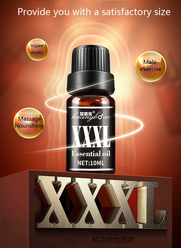 XXXL Male Vitality & Growth Oil – Advanced Strength Massage Blend 10mls