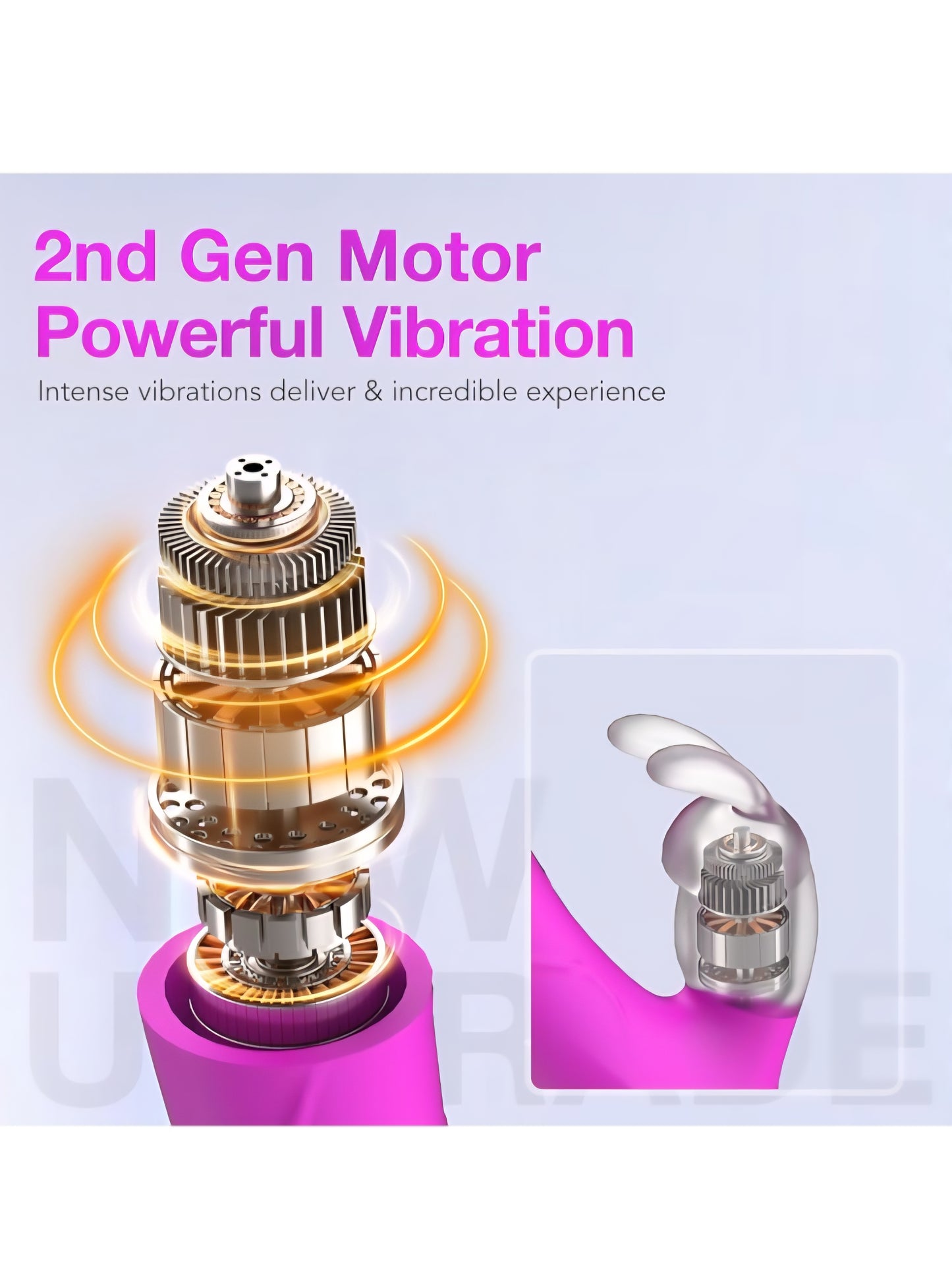 Vibrator for Women, Little Lucky Sex Toy Rabbit Thrusting G-Spot Vibrator, Body-Safe Silicone IPX6 Waterproof with 3x7 Vibration Modes Dildo for Couples