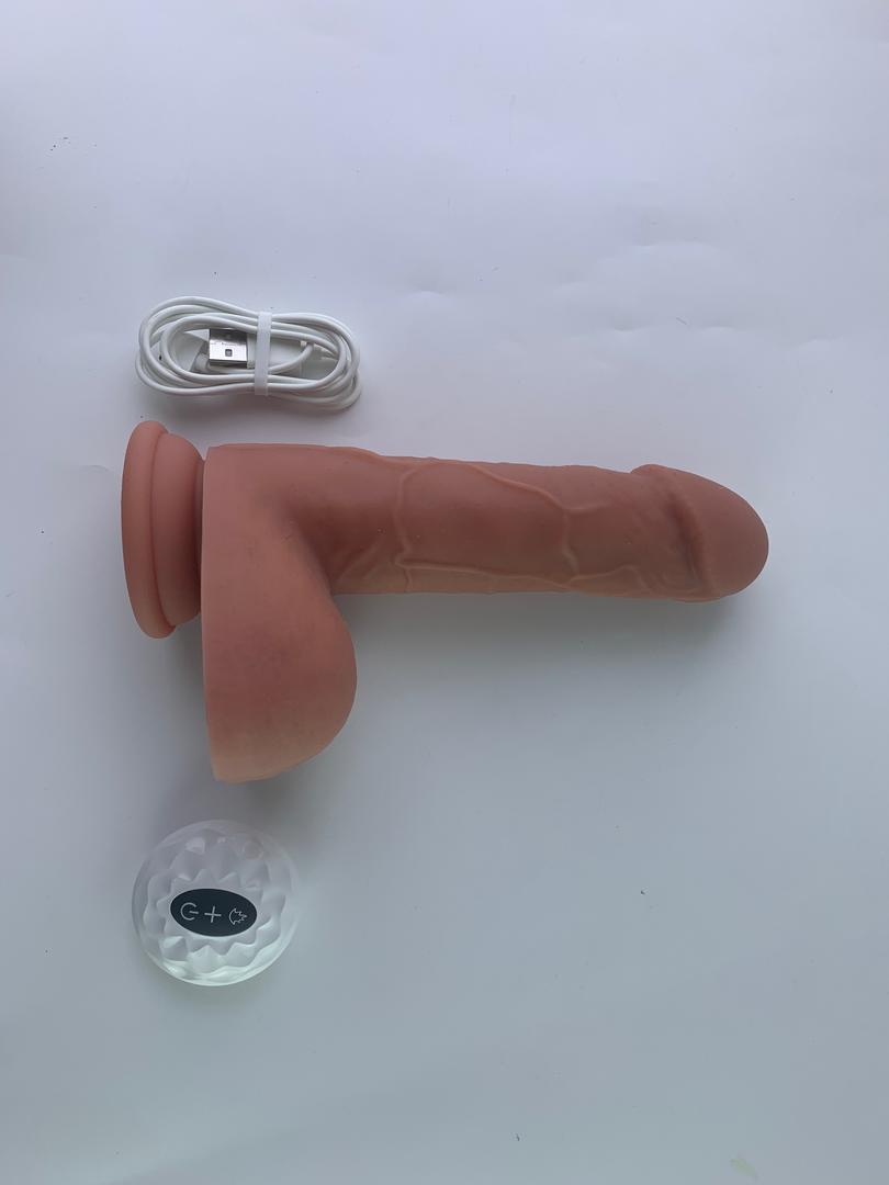 8.7 Inch Double Layer Silicone Dildo Remote Controlled... Heating, Swing and Thrusting, Celeb endorsed hard box