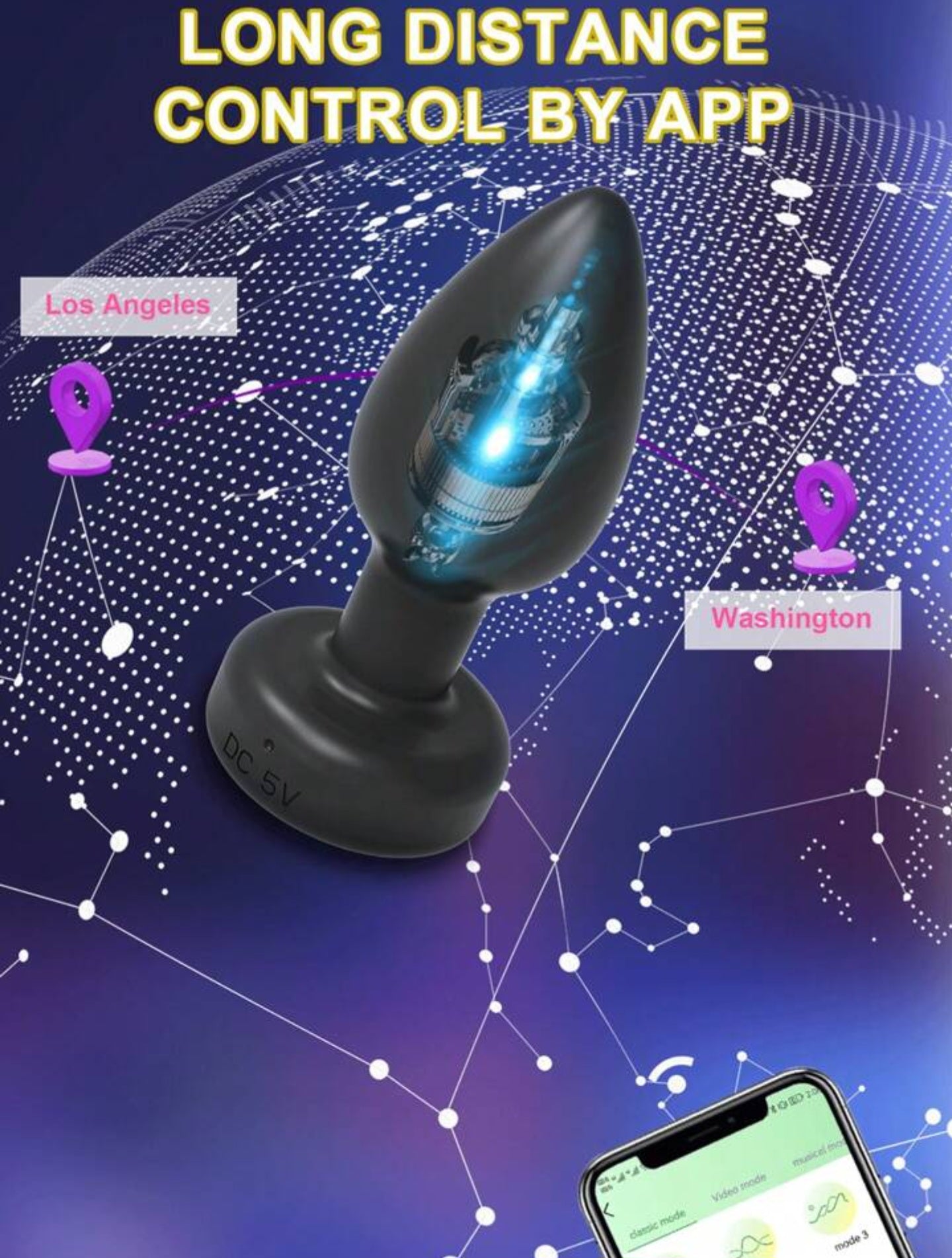 App controlled anal plug (opp bag)