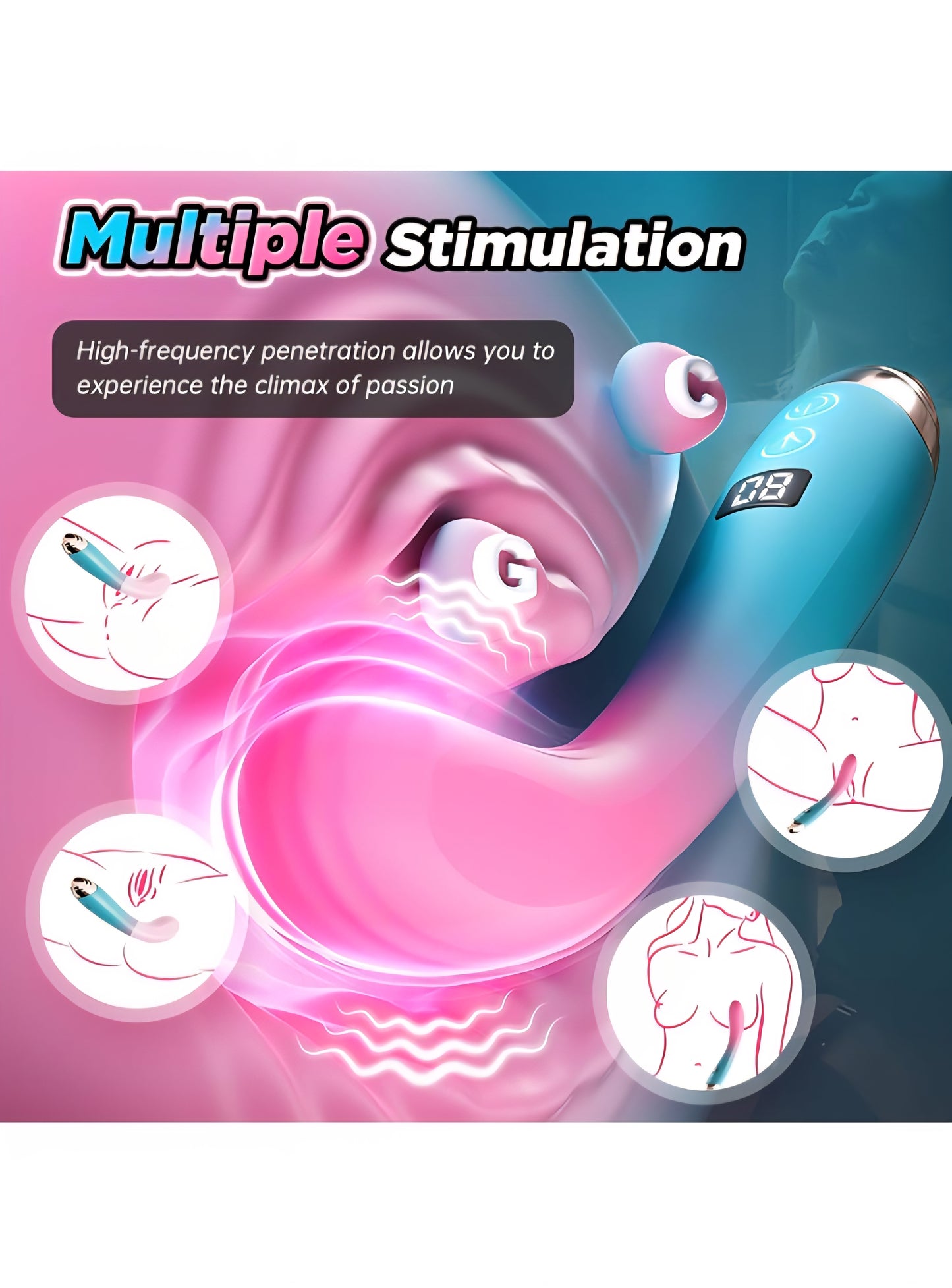 Sex Toys for Women G Spot Vibrator - Adult Toys Women Sex Toy Finger Vibrator with 9 Wiggling & 9 Vibrating, App Control Vagina Vibrator Oral Sex Clitoral Stimulator, Couples Adult Sex Toys & Games