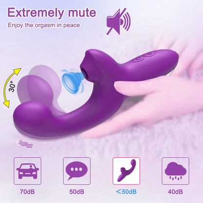 Suck/Flap/Pull Bunny Vibrator
Vibration and suction functions can be used at the same time and can stimulate the G-spot and clitoris at the same time.