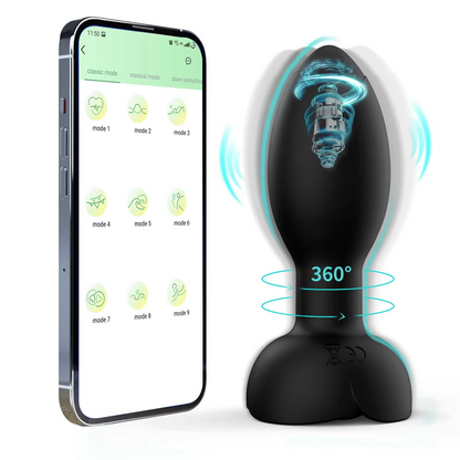 APP Controlled Anal Plug USB Rechargeable