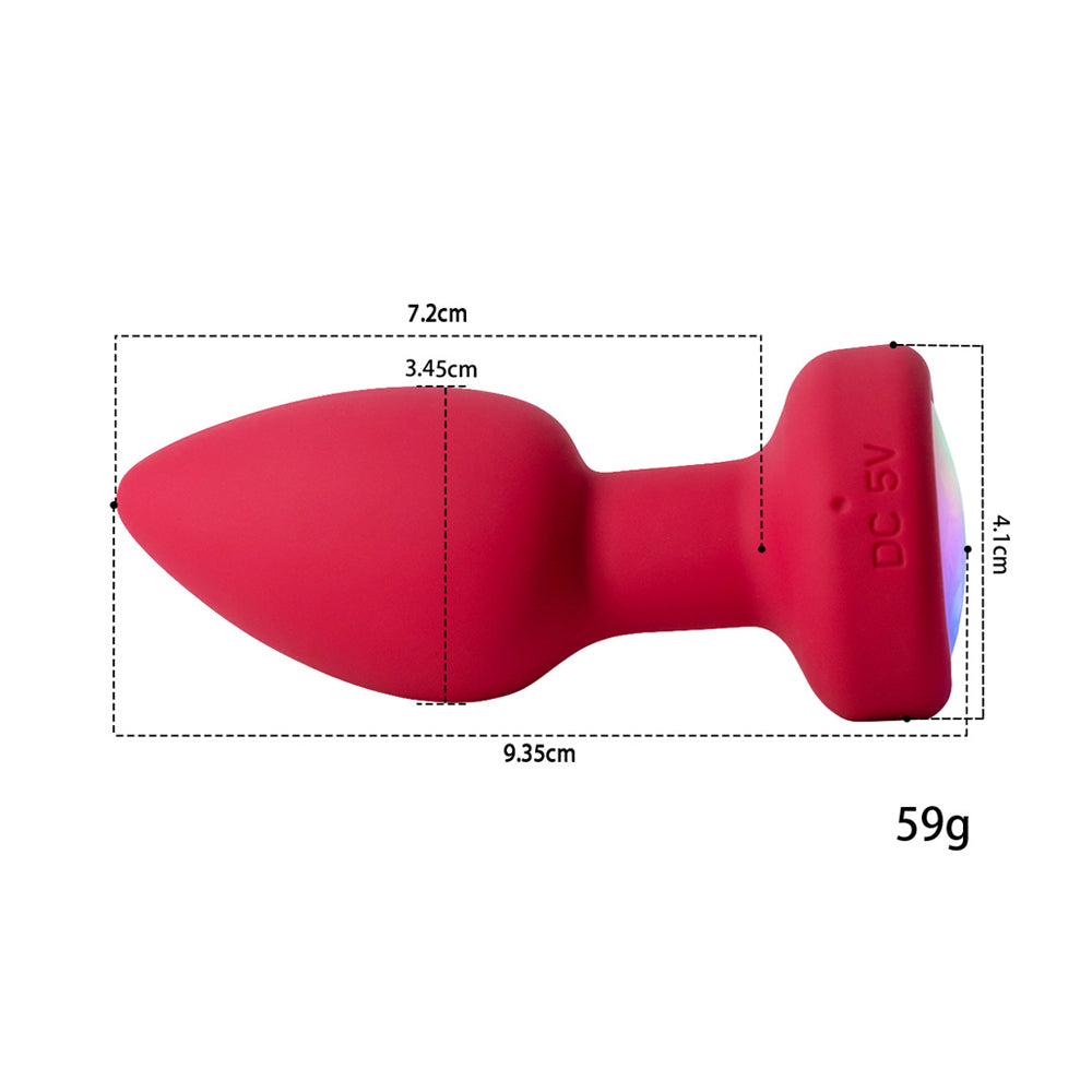 Remote Controlled Lighting Anal Plug Colorful Light