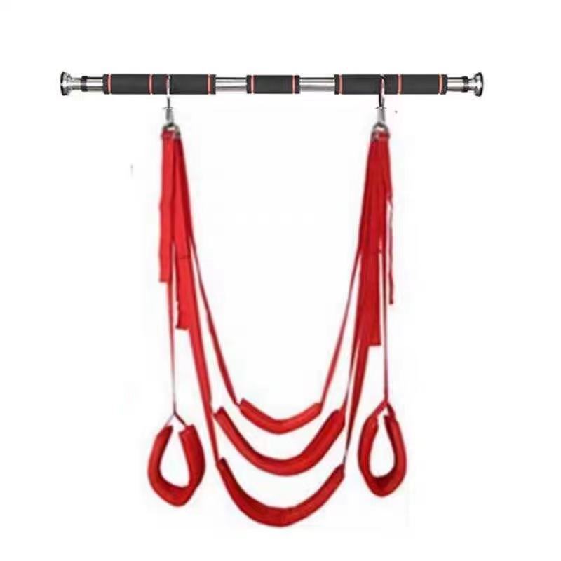 BDSM Ceiling Sex Swing with Seat Cushion, Full 360 Degree Rotation, Bondage Slave Soft Plush Sex Slings with Adjustable Straps, Hanging Handcuffs Leg Restraints Spreader Adult Sex Toys for Couple