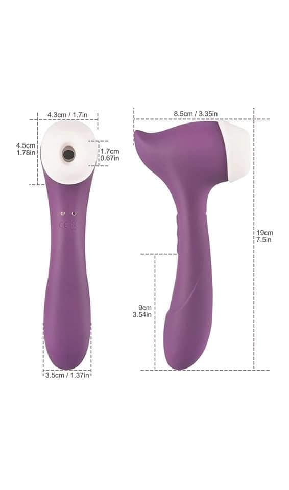 USB Rechargeable Vibrating Clit Sucker for Females