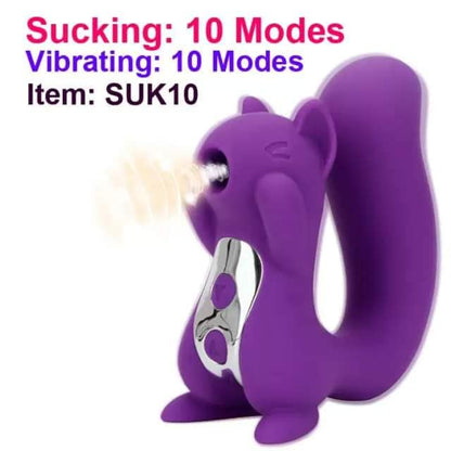 Silicone Squirrel Clitoris Sucker & Vibrator Sex for Women.