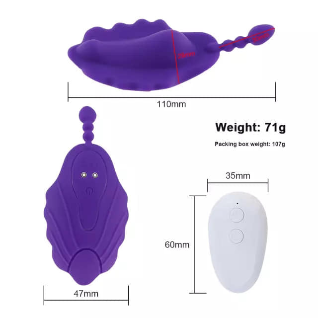 Powerful Wearable Remote Controlled Panty Vibrator for Couples