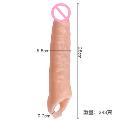 11 Inch Jumbo Penis Sleeve Extender, Add 3 Inches for Added Performance